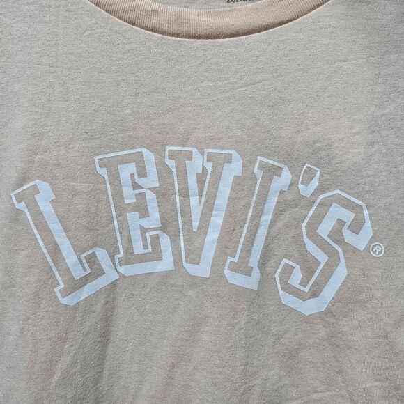 5/$25 Levi's Womens Plus Size Cotton Logo Graphic T-Shirt Peach NWT - Picture 4 of 7